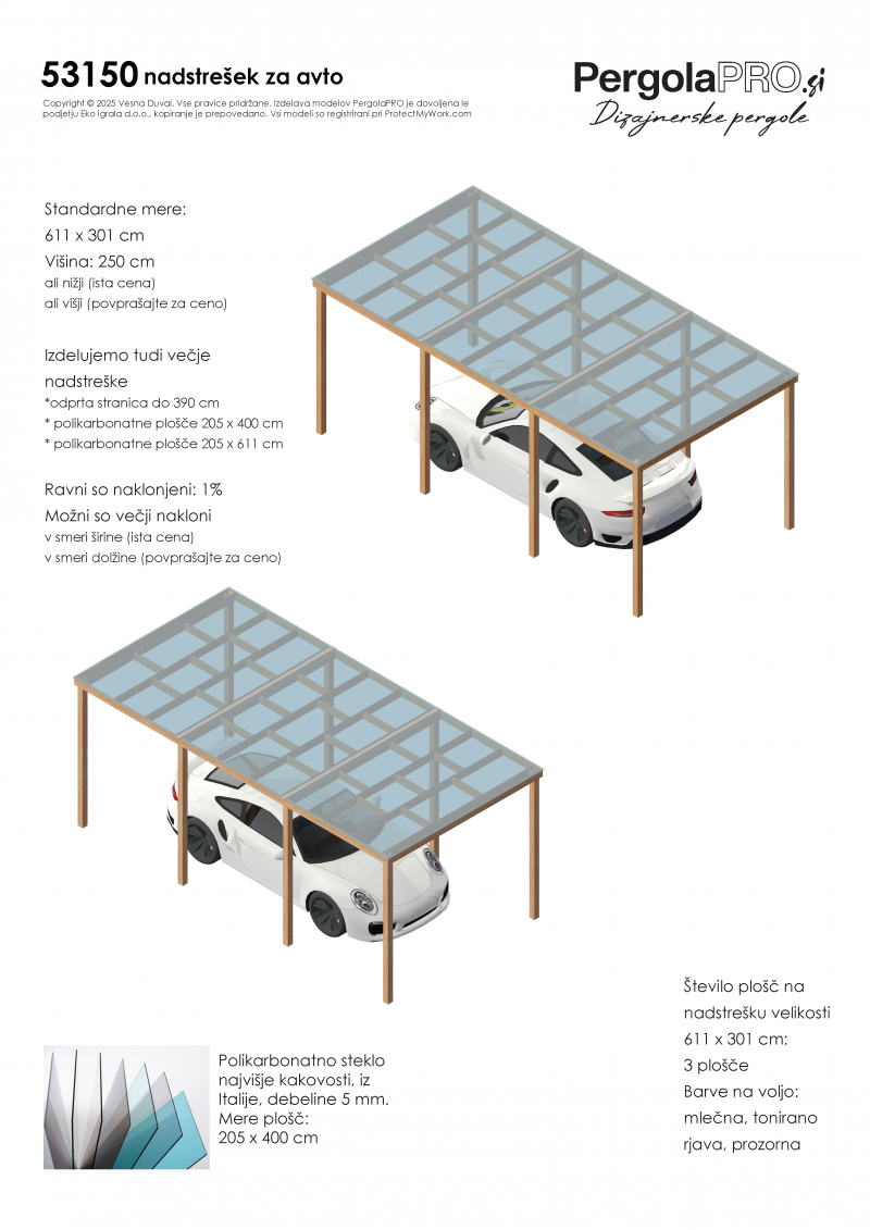 PergolaPRO leseni nadstreški